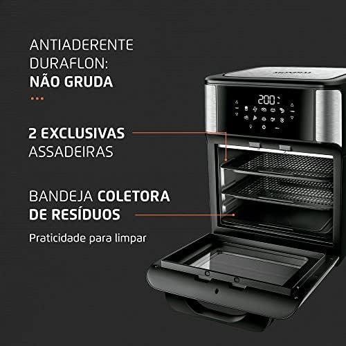         Fritadeira Air Fryer Forno Oven 12 Litros, Mondial, Preto/Inox, 2000W, 110V - AFON-12L-BI       